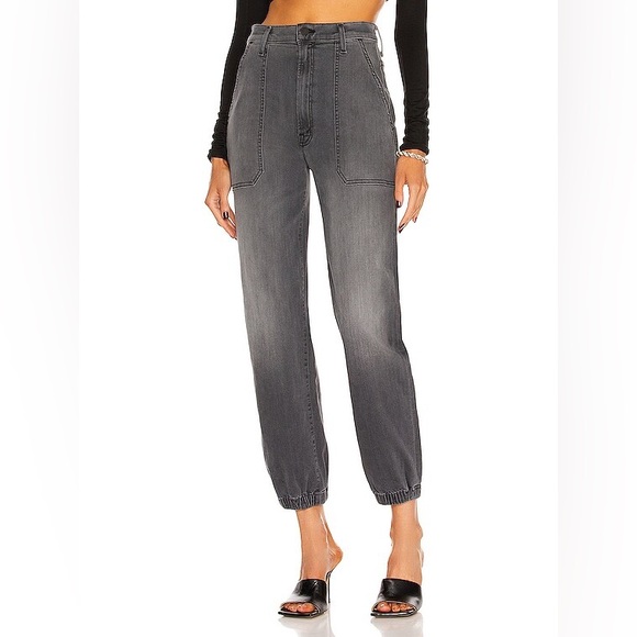 Mother The Wrapper Patch Springy High Rise Jogger Jeans